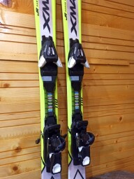 LYŽE SALOMON XMAX JR 110CM + LYŽIARKY SALOMON T3 GREEN 22MP